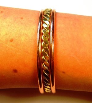 Bracelet en cuivre Corde